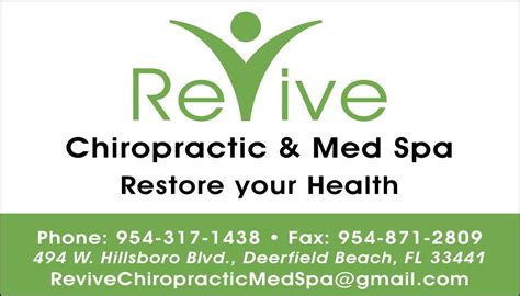 Revive Chiropractic Med And Spa Deerfield Beach Fl