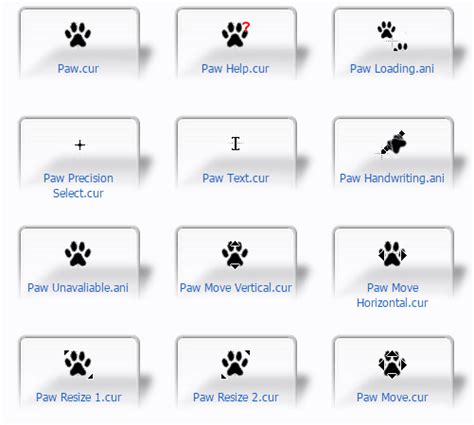 Cat Paw Mouse Cursors Free Cool Mouse Cursors Download