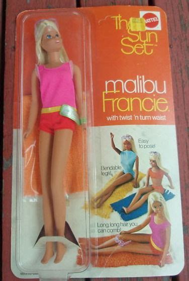 1971 Mod The Sun Set Malibu Francie Doll 1068 Twist N Turn Bendable Legs Has Wrist Tag Casey