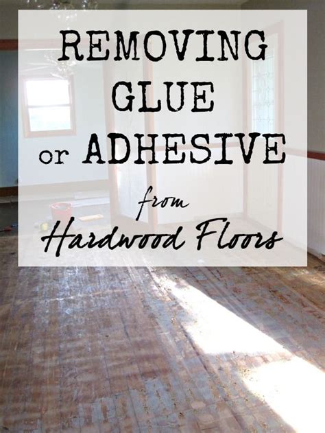 Then pry away the glue with a cotton swab. Removing Glue (or Adhesive) from Hardwood Floors ...