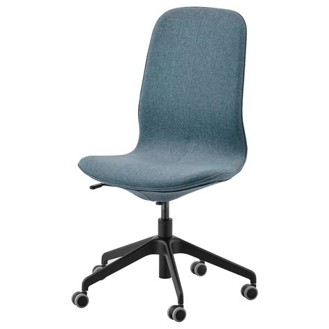 LÅNGFJÄLL Chaise de bureau  Gunnared bleu, noir  IKEA