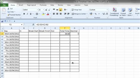 Download a printable monthly time sheet for microsoft. Excel Monthly Timesheet Template with formulas ...