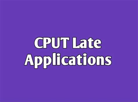 Cput Now Open For Late Applications · Varsity Wise🎓