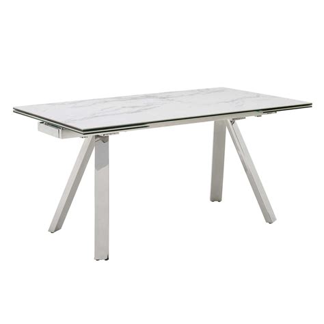 An original and valueable table. Ginostra Extending Dining Table, White Marble | Tables ...