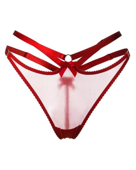 Bordelle Harness Thong In Red Lyst