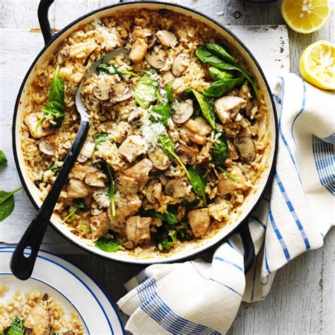 Oven-Baked Chicken and Mushroom Risotto Recipe | myfoodbook | The best