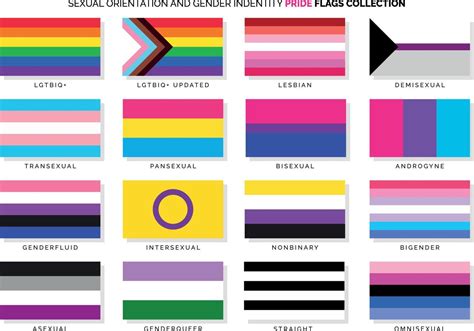 Sexual Orientation And Gender Identity Pride Flags Set Vector Art At Vecteezy