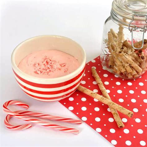Easy Christmas Dessert Dip Recipe Using Crushed Candy Canes Serve This Peppermint Candy Cane