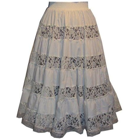 Prairie Skirt With See Through Lace Tiers Square Up Fashions