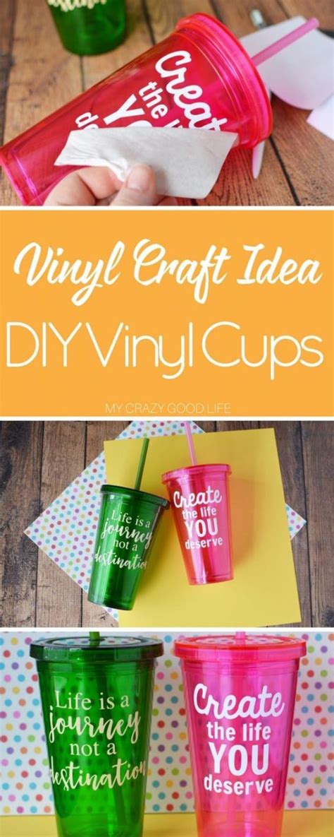 75 Most Profitable Crafts To Sell To Make Money Diy Vinyl Cups