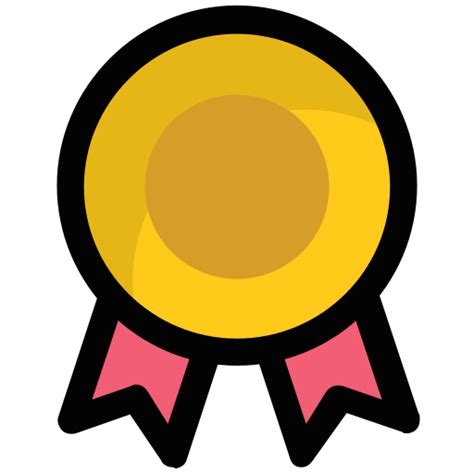 Ribbon Badge Generic Outline Color Icon