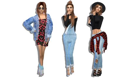 The Sims 4 Create A Sim 90s Lookbook W Simpire ♡ Youtube