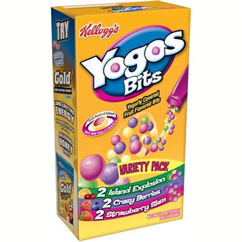 Kelloggs Yogos Fruit Flavored Snacks 6 Ea