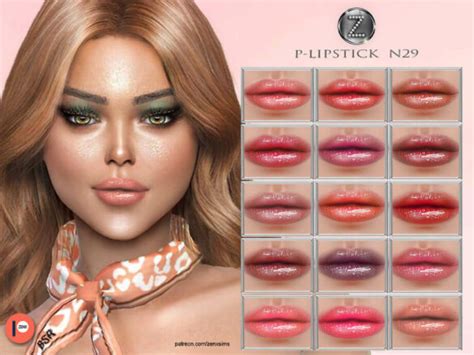The Sims 4 Lipstick N29 By Zenx The Sims Game