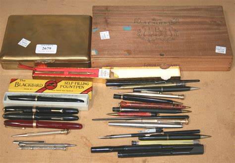 A Group Of Fountain Pens Including A Watermans 515 Burgundy Cased Pen