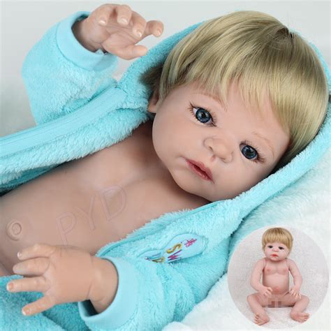 22 Handmade Reborn Baby Full Body Vinyl Silicone Realistic Newborn Boy