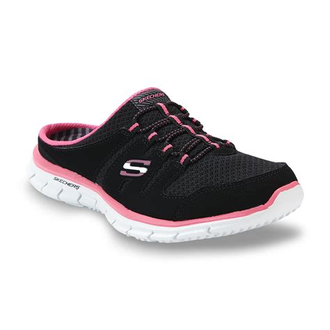 ✅ browse our daily deals for even more savings! Skechers Women's Glider Black/Pink Athletic Mule - Shoes ...
