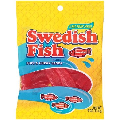 Swedish Fish Soft And Chewy Candy Original 4 Oz