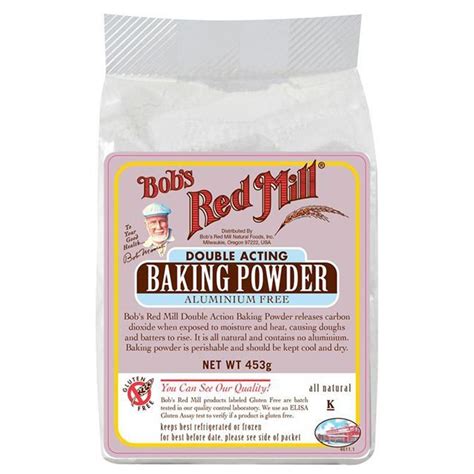 Baking soda versus baking powder. Bob's Red Mill Double Acting Baking Powder (Aluminium Free ...