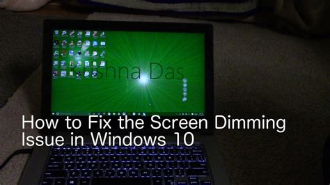 How To Fix The Screen Dimming Issue In Windows 10 Youtube