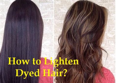 How To Lighten Dyed Hair