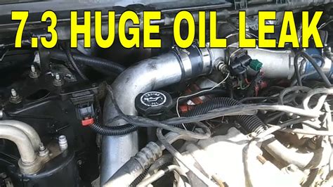 73 Powerstroke Diesel Huge Oil Leak Prevention And Engine Saver Youtube