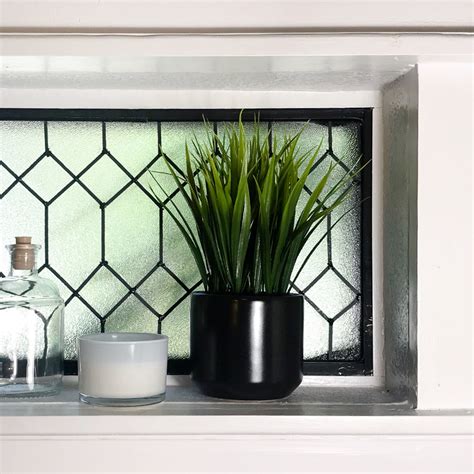 Get a window with an ocean view | shop & diy. DIY Faux Leaded Glass Window • Urban Cottage Living