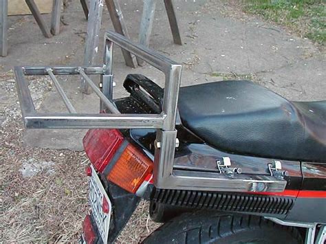 A rear luggage rack for motorcycles is a more elegant solution and makes way less noise when driving. diy luggage rack or trunk? - GZ 250 Forums