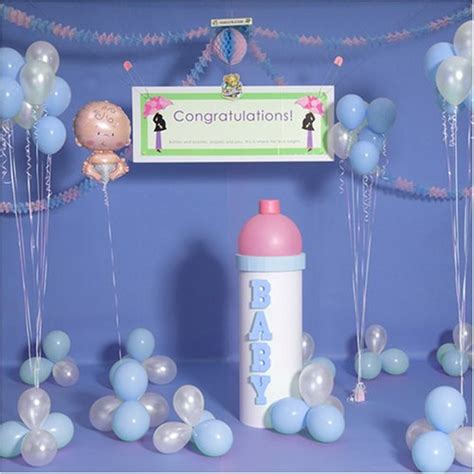 Get the trendiest paper tassel garlands, it's a boy/girl baby shower balloons, 3 tier elephant diaper cakes, little peanut hanging decorations, and more. Ideas for Baby Showers | Baby Shower
