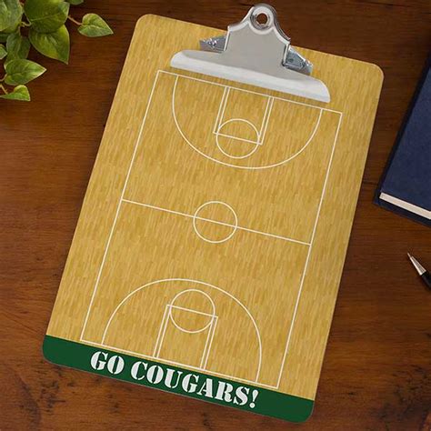 Personalized Sports Coach Dry Erase Clipboards