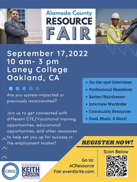 Alameda County Resource Fair @ Laney College, Sat., Sept. 17