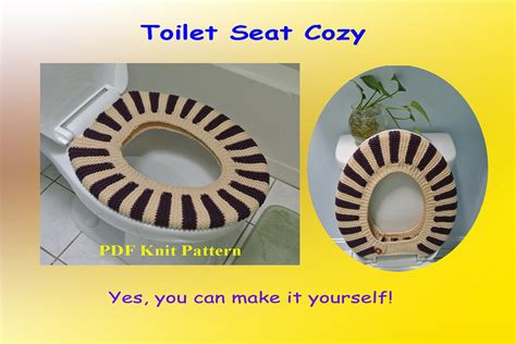 5 oz, 275 yd (140 g, 248 m); Knit Pattern Toilet Seat Cozy 18VC2012