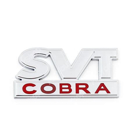Metal Svt Cobra Emblem Fender Badge Sticker Decal For Ford Mustang