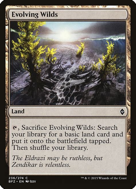 Evolving Wilds Battle For Zendikar Magic The Gathering