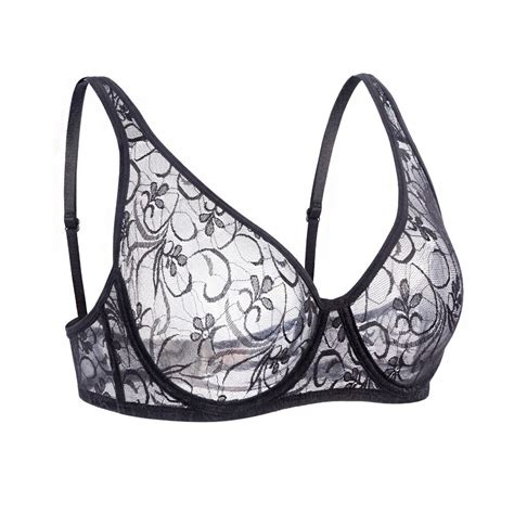 Women Bras Lace Sheer Brassiere Ultra Thin Sexy Lingerie Underwear Lady