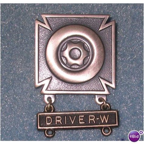 Driver W Qualification Badge Us Army Ns Meyer On Ebid United Kingdom