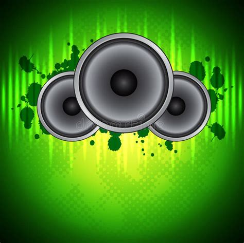 Green Music Background Stock Vector Illustration Of Flowing 28342946