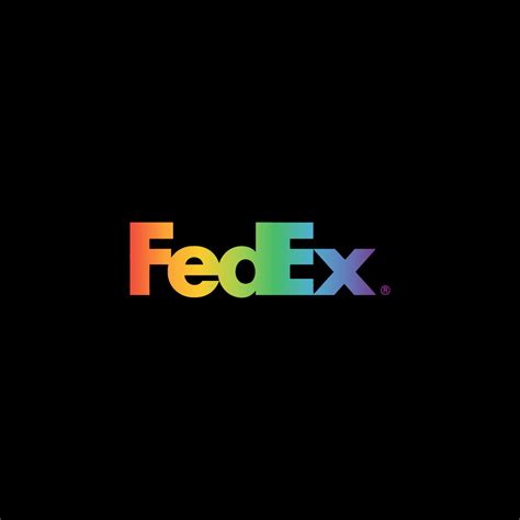 Fedex Pride Logo Rainbow Colors Ai Png Svg Eps Free Download