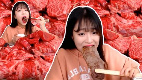 Mountain Of Meat Kg Premium Korean Beef Worth Won Tzuyang Korean Mukbang Show