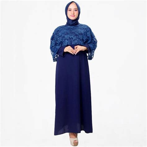 Gamis syari wanita dewasa terbaru dress muslimah murah baju pesta casual long. √ 30+ Model Gamis Brokat (KOMBINASI, MODERN, TERBARU, POLOS)