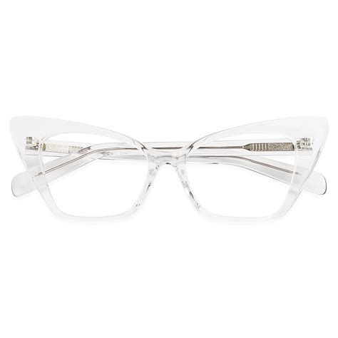 Wy Z1001 Cat Eye Butterfly Clear Eyeglasses Frames Leoptique