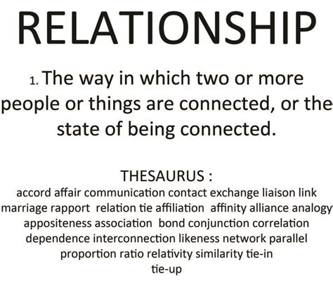 Relationship Definition Relationship Definition Relationship