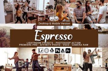 Espresso Presets Photoshop Actions GraphicUX