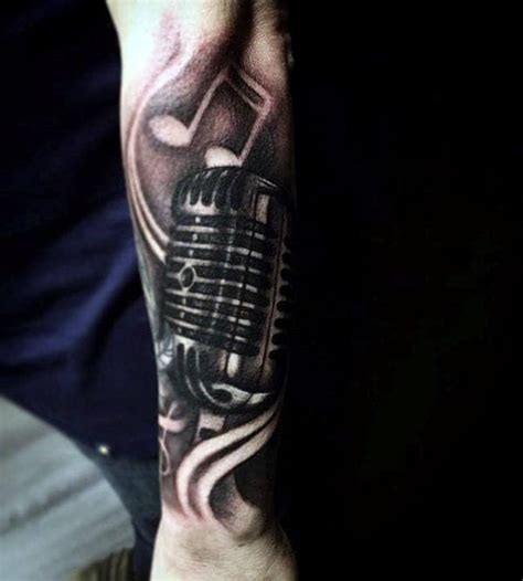 Tattoo quotes for guys can come in different shapes and sizes. 75 Music Note Tattoos For Men - Auditory Ink Design Ideas