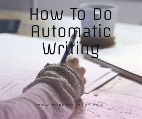 How To Do Automatic Writing Free Guide