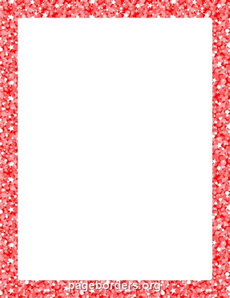 Red Glitter Border Clip Art Page Border And Vector Graphics