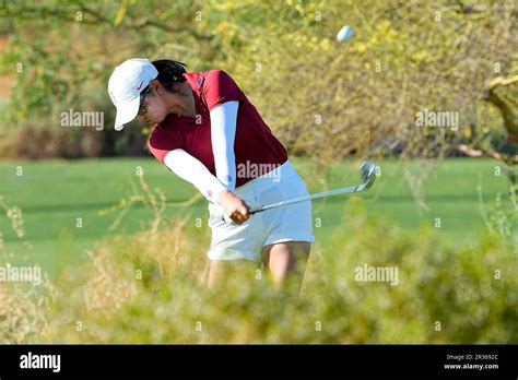 Stanford Golfer Rose Zhang Hits From The 16th Tee During The Final