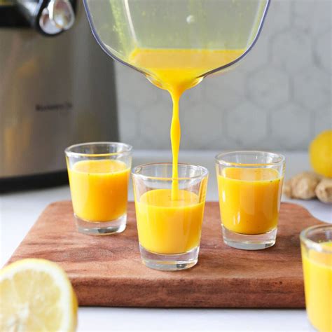Lemon Ginger Turmeric Shots Cook At Home Mom