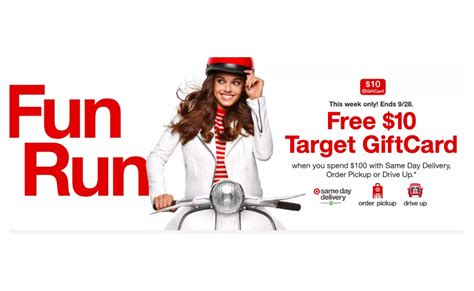 $40 off $40 coupon with new red card. Target: Spend $100+ Sitewide, Get a $10 Target Gift Card ...