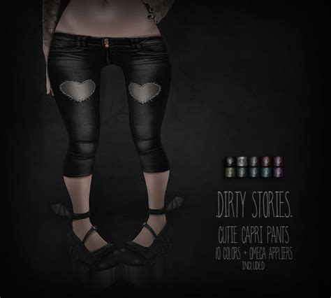 Second Life Marketplace Dirtystories Cutie Capri Jeans